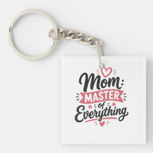 mum master of everything mothers day gift simple key ring