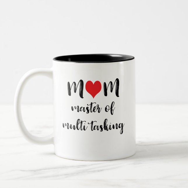 Mum Master of Multi Tasking Mothers day Coffee Mug (Left)