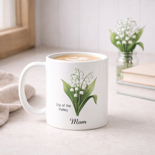 Mum May Birth Flower Lily of the Valley  Coffee Mug