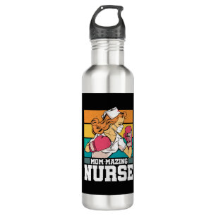 Mum-mazing Nurse Boxing Boxer National Nurses Day 710 Ml Water Bottle