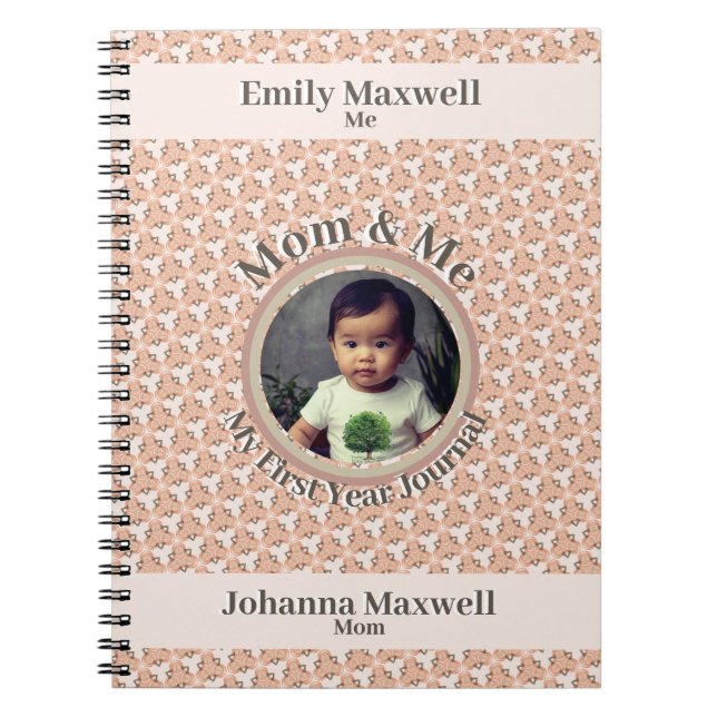 Mum & Me My first Year Journal 1er birthday  (Front)