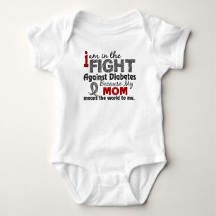 Mum Means World To Me Diabetes Baby Bodysuit