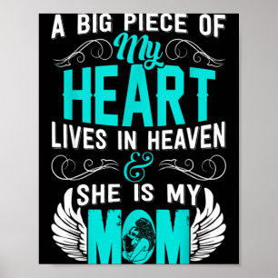 Mum memorial day my guardian angel a big piece Mum Poster