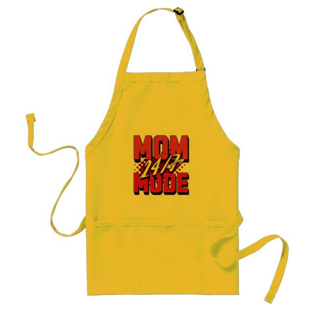 Mum Mode 24/7" Supermom Apron (Front)