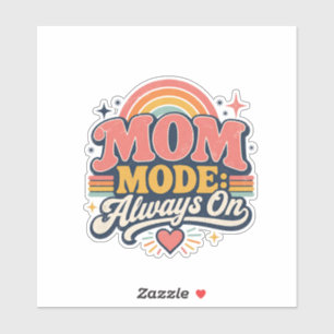 Mum Mode Always On Retro Mothers day Gift