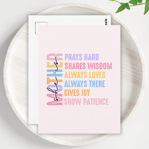 Mum Modern Gift For Mother Cool And Funny Postcard