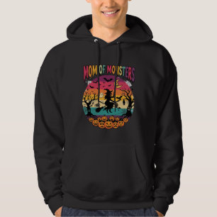 Mum Monsters Halloween Witch Pumpkins Bats_1 Hoodie