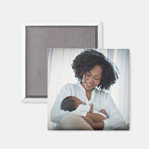 Mum Mother Baby Family Photo Personalise  Magnet