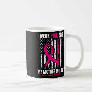 Mum Mother In Law Breast Cancer Awareness American Coffee Mug