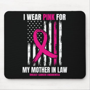 Mum Mother In Law Breast Cancer Awareness American Mouse Mat