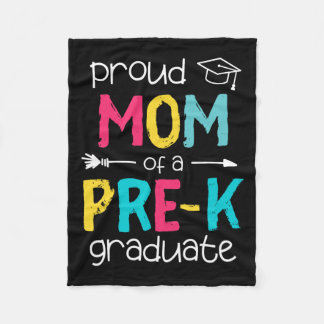 Mum Mother Prek Preschool Family Matching Graduati Fleece Blanket