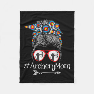Mum - Mothers Day Bowhunter Archer Bowman Bows  Fleece Blanket