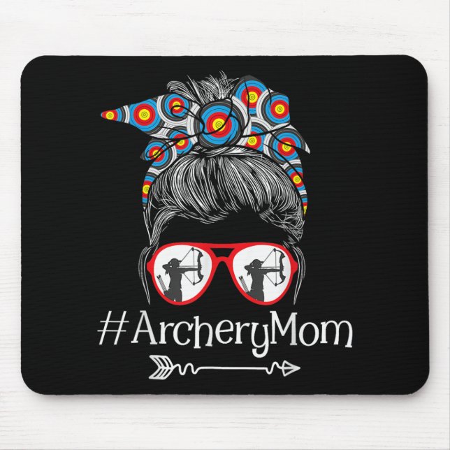Mum - Mothers Day Bowhunter Archer Bowman Bows  Mouse Mat (Front)