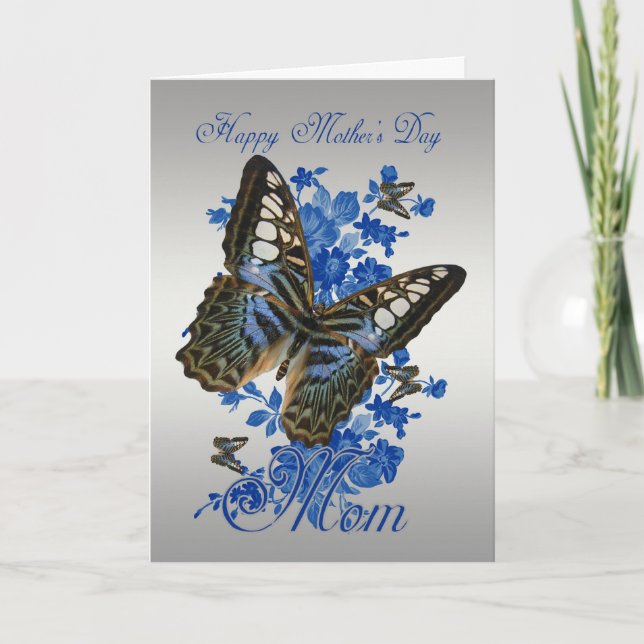Mum, Mother's Day Card With Butterflies (Front)