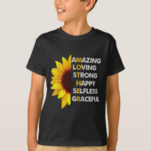 Mum mother's day mum amazing loving strong mum T-Shirt