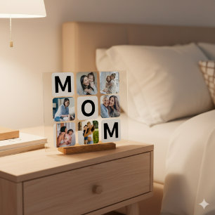 Mum Mother's Day Photo Collage Acrylic Sign