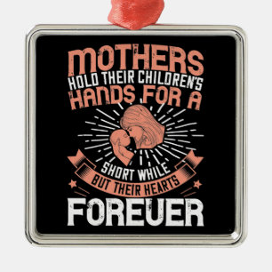 Mum - Mothers hold children's heart Metal Tree Decoration