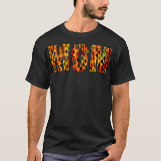 Mum Mothers Kente Pattern T-Shirt