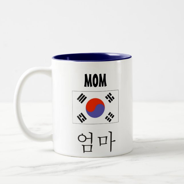 Mum Mug with Korean Flag (Left)