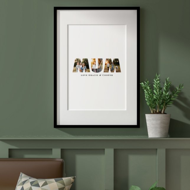 Mum multi photo best elegant simple typography poster (Creator Uploaded)
