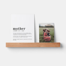 Mum, Mum, Mother Personalised Definition Photo