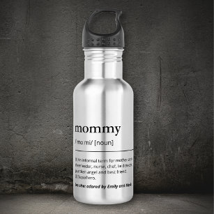 Mum Mummy Definition custom name modern dictionary 532 Ml Water Bottle