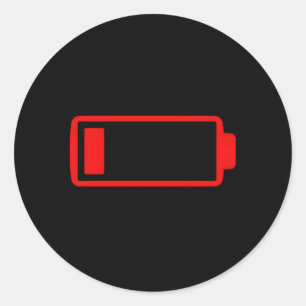 Mum Mummy Low Battery Energy Family Mother'S Day Classic Round Sticker