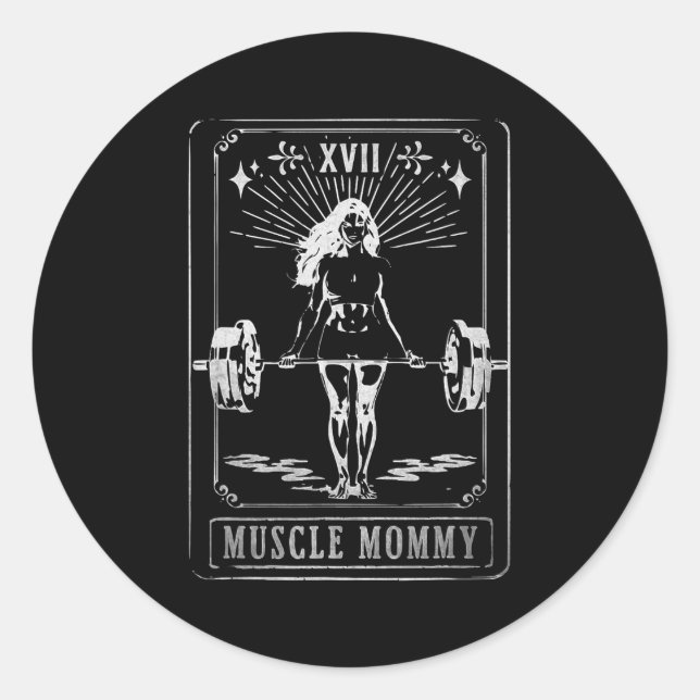 Mum Mummy Tarot Card Mama Happy Mother's Day Mum L Classic Round Sticker (Front)