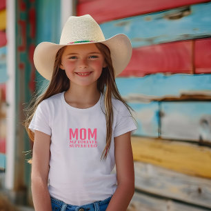 Mum My Forever Superhero pink Baby T-Shirt