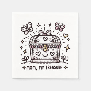 Mum My Treasure Napkin