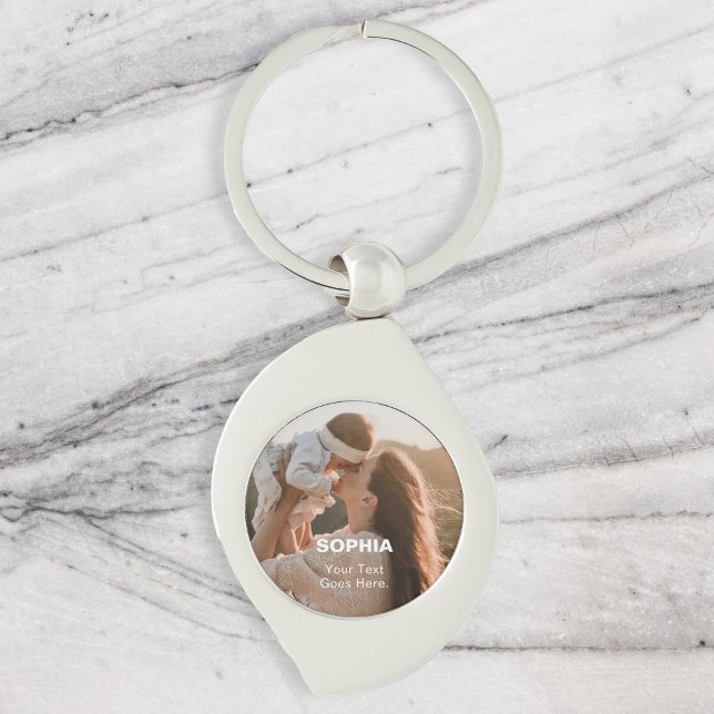 Mum Name Photo Simple Key Ring (Creator Uploaded)