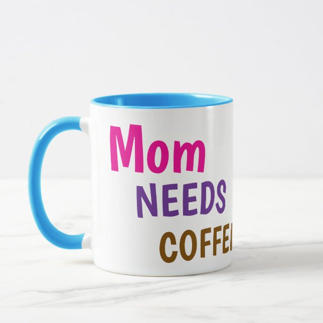Mum Needs Coffee Mug | Cute & Funny Gift for Mum (Left)