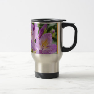 Mum Needs More Coffee Quick! Purple Rhododendrons Travel Mug