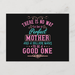 Mum - No way to be a perfect mother Postcard