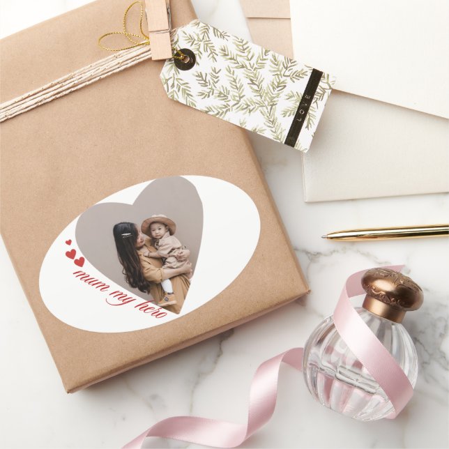 mum number 1 for me oval sticker (Gifting)