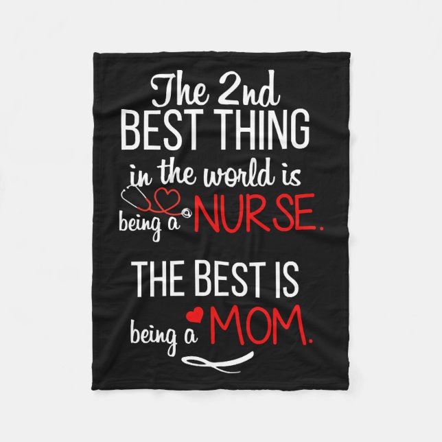 Mum Nurse Fleece Blanket (Front)