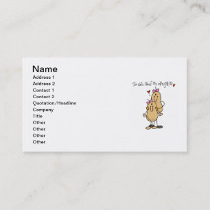 Mum - Nuts About My Daughter T-shirts and Gifts Calling Card