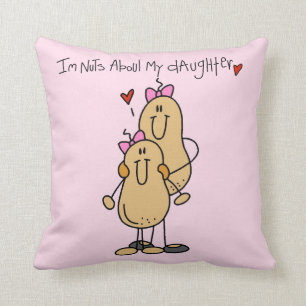 Mum - Nuts About My Daughter T-shirts and Gifts Cushion
