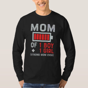 Mum Of 1 Boy From Daughter Or Son Mother Day 1 T-Shirt