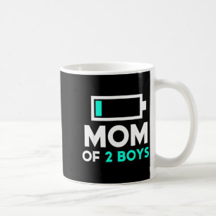 Mum of 2 boys from son to mothers day birthday coffee mug