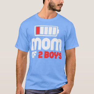 Mum of 2 Boys Funny Mother's Day T-Shirt
