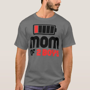 Mum of 2 Boys  Funny Mother's Day T-Shirt Copy Cop