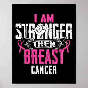 Mum Of A Fighter Support Squad Breast Cancer Ribbo Poster
