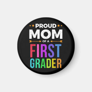 Mum Of A First Grader Shirt First Day Of School Gi Magnet