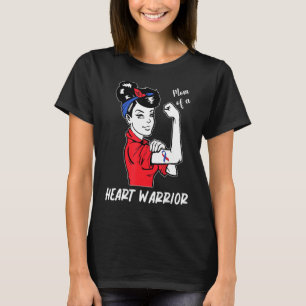 Mum Of A Heart Warrior Chd Awareness Congenital Di T-Shirt