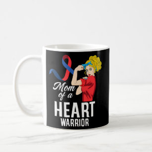 Mum Of A Heart Warrior Chd Congenital Heart Defect Coffee Mug