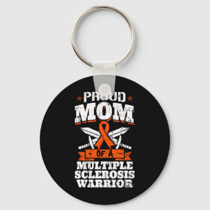 Mum Of A Multiple Sclerosis Warrior Ms Ribbon Moth Key Ring