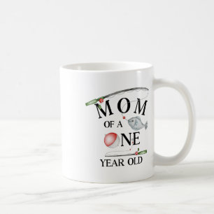 Mum Of A One Year Old Fishing Boy 1st Birthday Ofi Coffee Mug