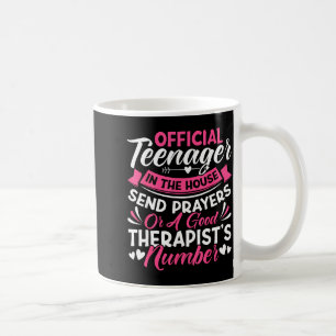 Mum of a teenager funny christian mum mother's day coffee mug