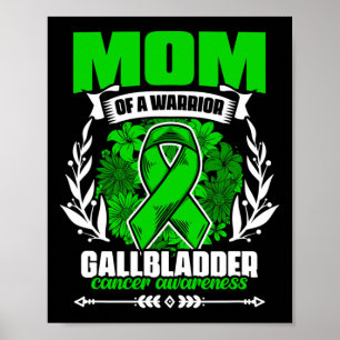 Mum Of A Warrior - Bile Duct Cancer Gallbladder Ca Poster